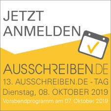 13. AUSSCHREIBEN.DE Tag AUSSCHREIBEN.DE - Anmeldung zum 13. AUSSCHREIBEN.DE Tag