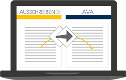 Grafik - Integration von AUSSCHREIBEN.DE in AVA Software