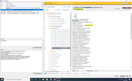 Screenshot der Softwwarelösung mit sichtbarem Übernahmefenster aus AUSSCHREIBEN.DE.