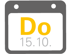 ICON AUSSCHREIBEN.DE Thementage Donnerstag 15.10.