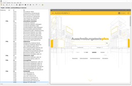 Screenshot der Einbindung von AUSSCHREIBEN.DE in die Softwarelösung ASB Win.
