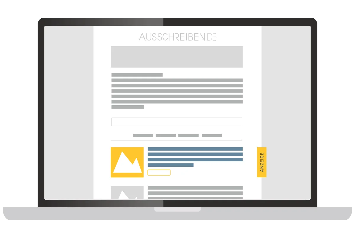 AUSSCHREIBEN.DE - Text-Bild-Anzeige
