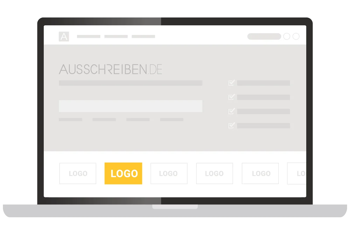 AUSSCHREIBEN.DE - Logo-Platzierung